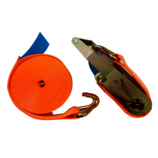 Вантажний стяжний ремінь 50мм, довжина 10м, помаранчевий, LC 2500kg / 5000kg, Craft-50-10 ЗРОБЛЕНО В УКРАЇНІ