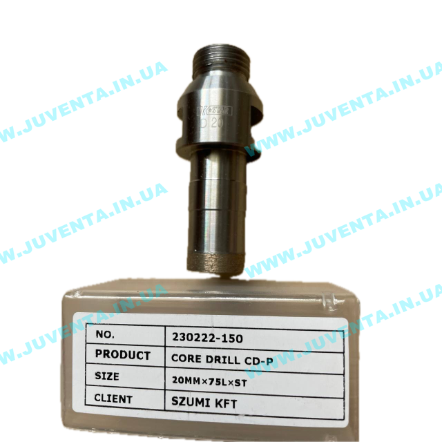 Свердло 20мм K-Star з різьб. хвостовиком 1/2 "CDP, KS CDP20 K-STAR (Південна Корея)