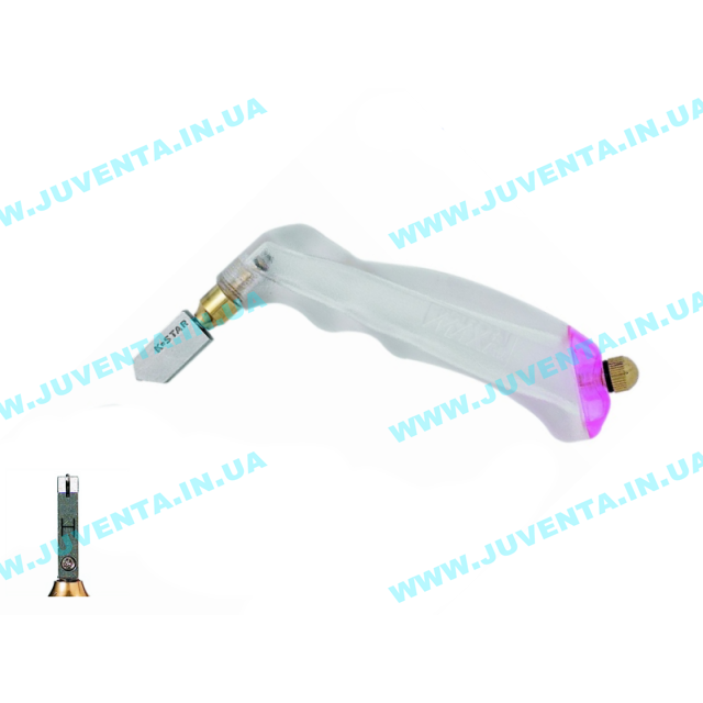 Склоріз масляний "K-Star" з ергономічної пластиковою рукояткою для скла 11-19мм (широкий ріжучий елемент 148 °), 303ВН K-STAR (Південна Корея)