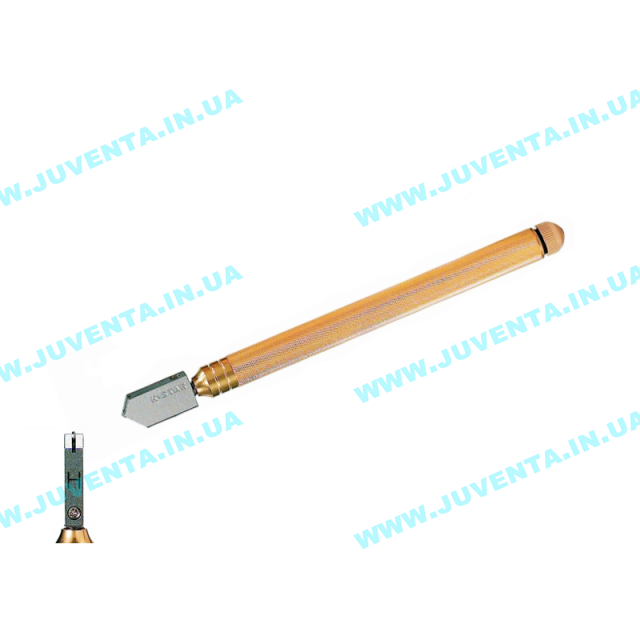 Склоріз масляний "K-Star" з металевою ручкою для скла 11-19мм (широкий ріжучий елемент 148 °), 308BH K-STAR (Південна Корея)